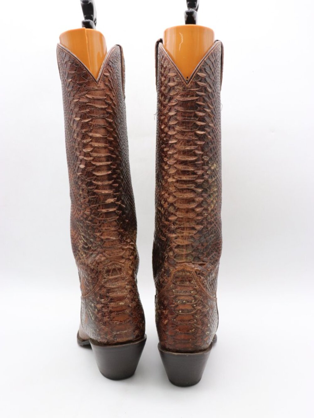 Idyllwind Slay Boots Women’s Size 8 B Brown Snakeskin Print Snip Toe Pull On - Picture 5 of 9
